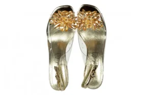 Sandały Mira 01 Dore 202055, Złoty, Skóra naturalna | Laura Vita Discount