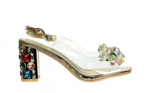 Sandały Missy 01 Dore 202056, Złoty, Skóra naturalna | Laura Vita Discount