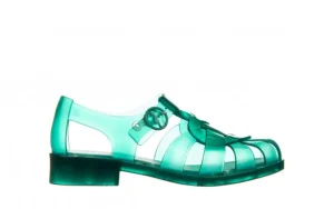 Sandały Heart Sandal Capetos AD Green Transparent 010407, Zielony, Guma | Melissa Clearance