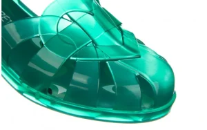 Sandały Heart Sandal Capetos AD Green Transparent 010407, Zielony, Guma | Melissa Clearance