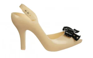 Sandały Lady Dragon Hot Ad Beige Black 010469, Beżowy, Guma | Melissa Fashion