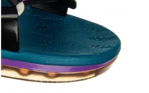 Sandały Papete Rider Ad Blue Purple Beige 010450, Czarny, Guma | Melissa Fashion