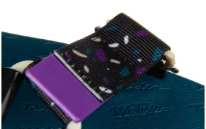 Sandały Papete Rider Ad Blue Purple Beige 010450, Czarny, Guma | Melissa Fashion