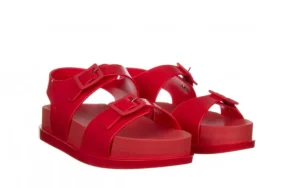 Sandały Wide Platform AD Red 010363, Czerwony, Guma | Melissa Fashion