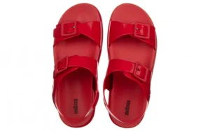 Sandały Wide Platform AD Red 010363, Czerwony, Guma | Melissa Fashion