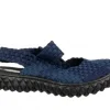 Sandały Over Sandal Deep Blue 032040, Granatowy, Materiał | Rock New