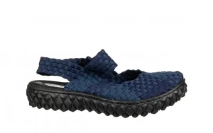 Sandały Over Sandal Deep Blue 032040, Granatowy, Materiał | Rock New