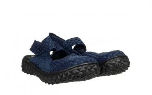 Sandały Over Sandal Deep Blue 032040, Granatowy, Materiał | Rock New