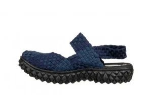 Sandały Over Sandal Deep Blue 032040, Granatowy, Materiał | Rock New