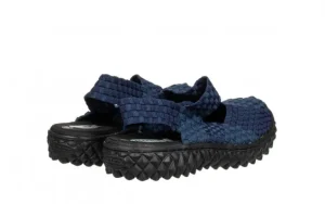 Sandały Over Sandal Deep Blue 032040, Granatowy, Materiał | Rock New