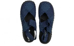 Sandały Over Sandal Deep Blue 032040, Granatowy, Materiał | Rock New