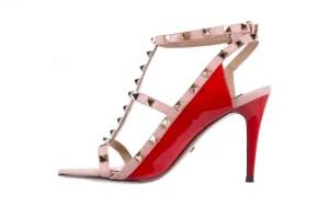 Sandały Sca'viola F-55 Red, Róż/Czerwony, Skóra naturalna | Sca`viola Fashion