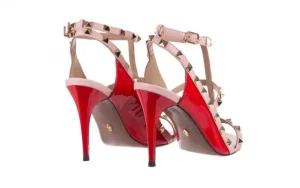 Sandały Sca'viola F-55 Red, Róż/Czerwony, Skóra naturalna | Sca`viola Fashion