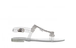 Sandały Sca'viola G-64 Silver 047191, Srebro, Silikon | Sca`viola Hot