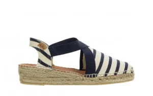 Sandały Vinaros Cru Mari Ecru Navy 204016, Granatowy, Materiał | Toni Pons Hot
