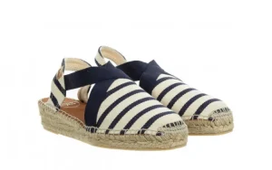 Sandały Vinaros Cru Mari Ecru Navy 204016, Granatowy, Materiał | Toni Pons Hot