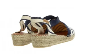 Sandały Vinaros Cru Mari Ecru Navy 204016, Granatowy, Materiał | Toni Pons Hot