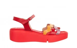 Sandały B-7943 Blush 138022, Czerwony, Skóra naturalna | Wonders Fashion