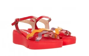 Sandały B-7943 Blush 138022, Czerwony, Skóra naturalna | Wonders Fashion