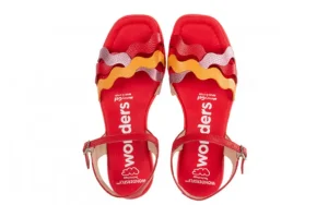 Sandały B-7943 Blush 138022, Czerwony, Skóra naturalna | Wonders Fashion