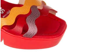 Sandały B-7943 Blush 138022, Czerwony, Skóra naturalna | Wonders Fashion