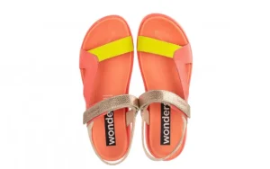 Sandały C-6543 Coral 138025, Różowy, Skóra naturalna | Wonders Hot