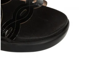 Sandały C-6542 Negro 138023, Czarny, Skóra naturalna | Wonders Best