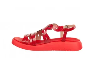 Sandały C-6542 Rojo 138024, Czerwony, Skóra naturalna | Wonders Best