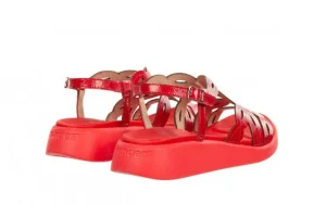 Sandały C-6542 Rojo 138024, Czerwony, Skóra naturalna | Wonders Best