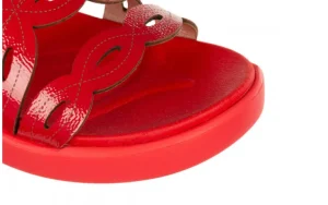 Sandały C-6542 Rojo 138024, Czerwony, Skóra naturalna | Wonders Best