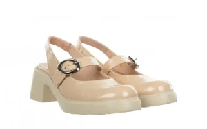 Sandały E-7111 Palo 138032, Beżowy, Skóra lakierowana | Wonders Online