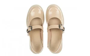 Sandały E-7111 Palo 138032, Beżowy, Skóra lakierowana | Wonders Online