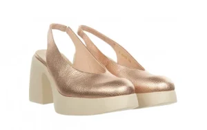 Sandały H-4970 Rame 138033, Złoty, Skóra naturalna | Wonders Fashion