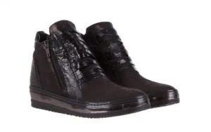 Sneakersy -131 4006 Black, Czarny, Skóra naturalna | Bayla Hot