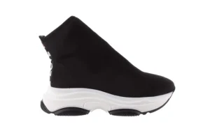 Sneakersy -155 001-002 Czarne Sneakersy 19, Czarny, Materiał | Bayla New