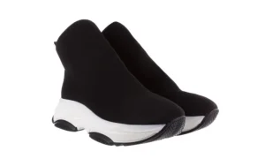 Sneakersy -155 001-002 Czarne Sneakersy 19, Czarny, Materiał | Bayla New