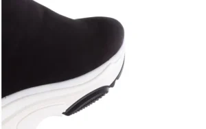 Sneakersy -155 001-002 Czarne Sneakersy 19, Czarny, Materiał | Bayla New