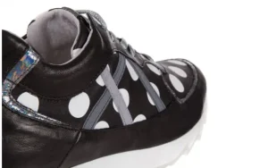 Sneakersy -131 8407 Nero, Czarny, Skóra naturalna | Bayla New