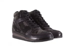 Sneakersy -131 4002 Woodland, Moro, Skóra naturalna | Bayla Hot