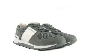 Sneakersy Calvin Klein Jeans Dusty Mesh Washed Nubuck Smoot Dusty Blue, Zielony, Skóra/Materiał | Bayla Online