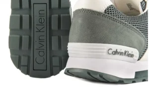 Sneakersy Calvin Klein Jeans Dusty Mesh Washed Nubuck Smoot Dusty Blue, Zielony, Skóra/Materiał | Bayla Online