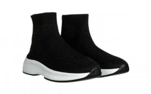 Sneakersy Sca'viola L-15 Black 047194, Czarny, Materiał | Sca`viola Hot