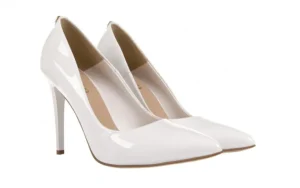 Szpilki -056 1810-685 Biały, Skóra naturalna lakierowana | Bayla Clearance