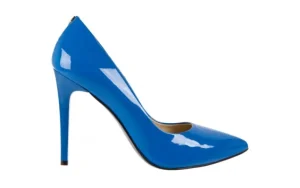 Szpilki -056 1810-753 Niebieski, Skóra naturalna lakierowana | Bayla New