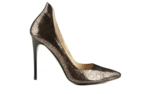 Szpilki -097 F6890-766 Złoty/Czarny, Skóra naturalna | Bayla Sale