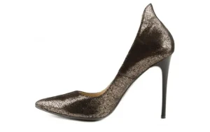 Szpilki -097 F6890-766 Złoty/Czarny, Skóra naturalna | Bayla Sale