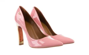 Szpilki -067 118706L Jasnoróżowe, Skóra naturalna lakierowana | Bayla Hot