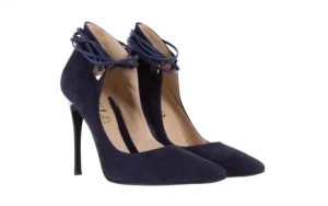 Szpilki -097 Z7016-766 Granat 097084, Skóra naturalna | Bayla Fashion