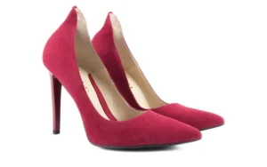 Szpilki -097 Z6890-322 Wino, Czerwony, Skóra naturalna | Bayla Clearance