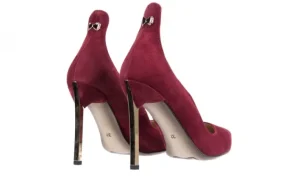 Szpilki -097 Z7102-839 Wino, Skóra naturalna | Bayla Discount